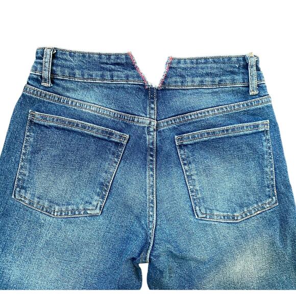 ZARA‎ jeans Mid Rise Straight leg Medium Blue Wash 2 X 26" - Picture 10 of 12
